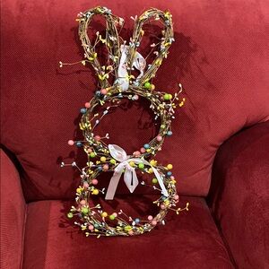 Colorful Like New Easter Bunny Wreath!